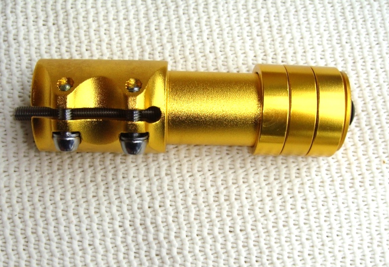 Bild 1 von  Alu Vorbau  Vorbauerhöhung 110 mm  Lenkererhöhung Lenker Erhöhung neu  / (Farbe) Gold