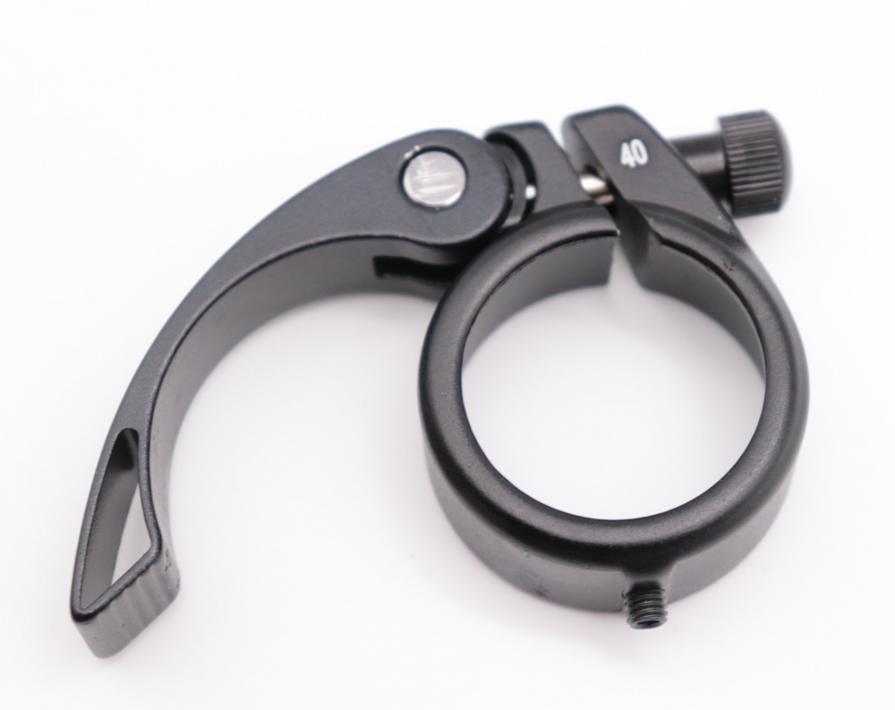 Bild 1 von Verstärkt Alu Fahrrad Sattelklemme mit Schnellspanner saddle clamp 40 mm Schwarz