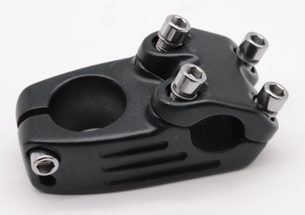 Bild 1 von Fahrrad Aluminium BMX Vorbau stem 40mm 22,2 mm/28,6 mm Klemmung schwarz silber