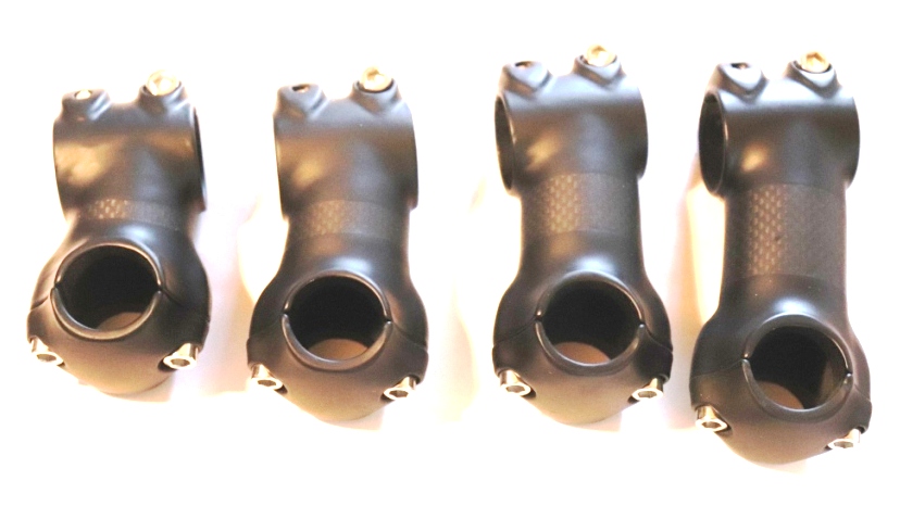 Bild 1 von Vorbau Carbonmantel Fahrradlenkervorbau 25,4mm 10° schwarz 50 60 70 80 mm Glossy Matt  / (Farbe) Matt / (Länge) 80 mm