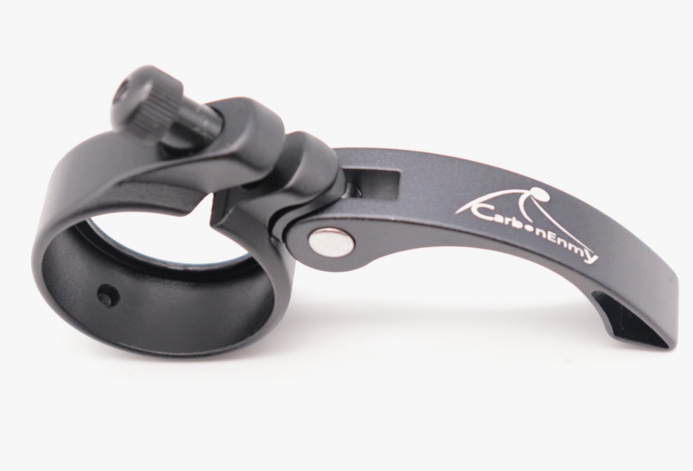 Bild 1 von Verstärkt Alu Fahrrad Sattelklemme mit Schnellspanner saddle clamp 40 mm Schwarz