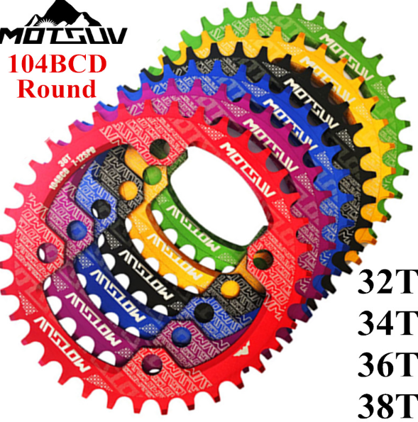 Bild 1 von Aluminium Fahrrad Kettenblatt Kettenblätter Chainring BCD104mm 32T 34T 36T 38T