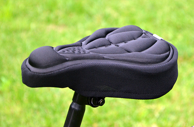 Bild 1 von Gel 3D Fahrrad Sattel Bezug Satteldecke Sattelschutz Polster 280mm x170mm  / (Farbe) Schwarz