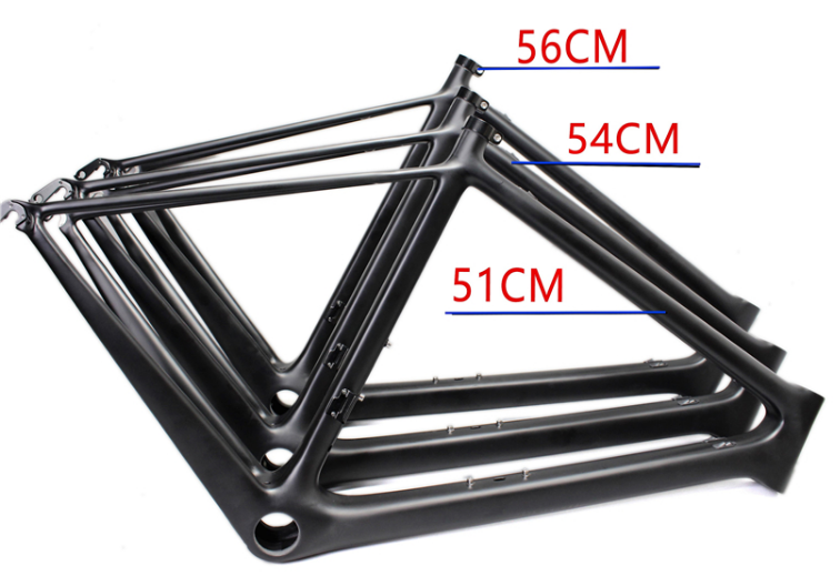 Bild 1 von Voll Carbon Rahmen Rennrad Radsport Fahrradrahme 51/54 cm Matt  / (Maß) 51 cm