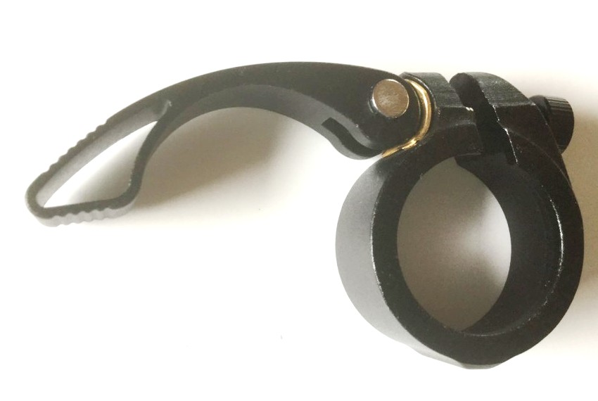 Bild 1 von Verstärkt Alu Fahrrad Sattelklemme mit Schnellspanner saddle clamp 40 mm Schwarz