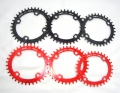 Aluminium Fahrrad Kettenblatt Kettenblätter Oval Chainring BCD104mm 32T 34T 36T