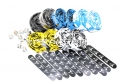 Bild 2 von höherwertig Mehrfarbe Lenkerband Bar Tape Rennrad Griffe Kork Top Qualität neu  / (Farbe) Blau-Weiß