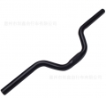 Bild 1 von Alu Lenker Riser Bar Handlebar Fixie Fixed Single Speed Singlespeed 520 mm H80   / (Farbe) Schwarze