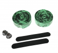 Bild 2 von höherwertig Mehrfarbe Lenkerband Bar Tape Rennrad Griffe Kork Top Qualität neu  / (Farbe) Schwarz-Grün