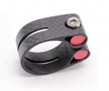 Bild 1 von Farrad Carbon Sattelklemme für 31,6mm 27,2 mm Sattelstütze saddle clamp  / (Größen) 27,2mm / (Farbe) Matt