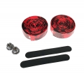 Bild 3 von höherwertig Mehrfarbe Lenkerband Bar Tape Rennrad Griffe Kork Top Qualität neu  / (Farbe) Schwarz-Rot