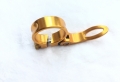 Bild 1 von  Details zu  Fahrrad Sattelklemme mit Schnellspanner saddle clamp 34,9 mm Aluminium neu   / (Farbe) Gold 