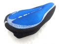 Bild 3 von Gel Fahrrad Sattel Bezug Satteldecke Sattelschutz Polster Sattelüberzug  / (Farbe) Blau