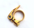 Bild 10 von  Details zu  Fahrrad Sattelklemme mit Schnellspanner saddle clamp 34,9 mm Aluminium neu   / (Farbe) Gold 
