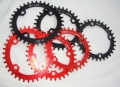 Bild 2 von Aluminium Fahrrad Kettenblatt Kettenblätter Oval Chainring BCD104mm 32T 34T 36T