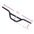 Bild 4 von BMX Lenker Aluminium Riser Lenkerstange Ø22,2mm - 660mm Länge, 130mm Höhe 354g