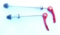 Bild 2 von Fahrrad Schnellspanner set schwarz für vorne und hinten schwarz Rot Blau Gold Silber  / (Farbe) Rot / (Menge) 1