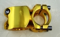 Bild 4 von Schön Alu Vorbau, 38mm Länge , 25,4/31,8mm, 7°, für Fixie / Singlespeed  / (Farbe) Gold / (Größe) 25,4 mm