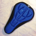 Bild 6 von Gel 3D Fahrrad Sattel Bezug Satteldecke Sattelschutz Polster 280mm x170mm  / (Farbe) Blau